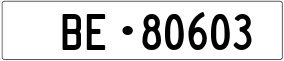 Trailer License Plate